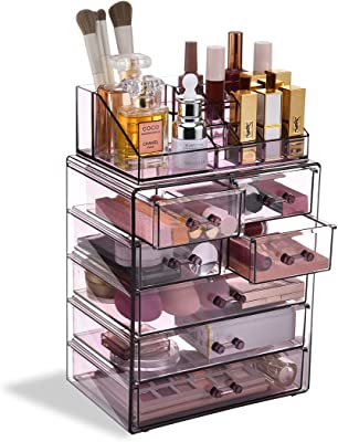 this image preserves to COMVTUPY Clear Makeup Organizer