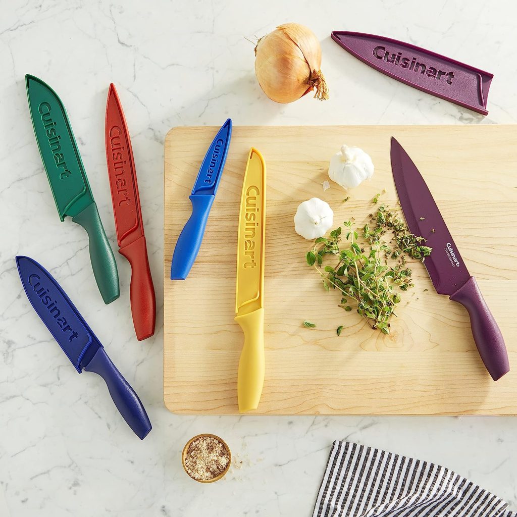 this image preserves to the Cuisinart C55-12PCKSAM 12-Piece Ceramic Coated Stainless Steel Knives